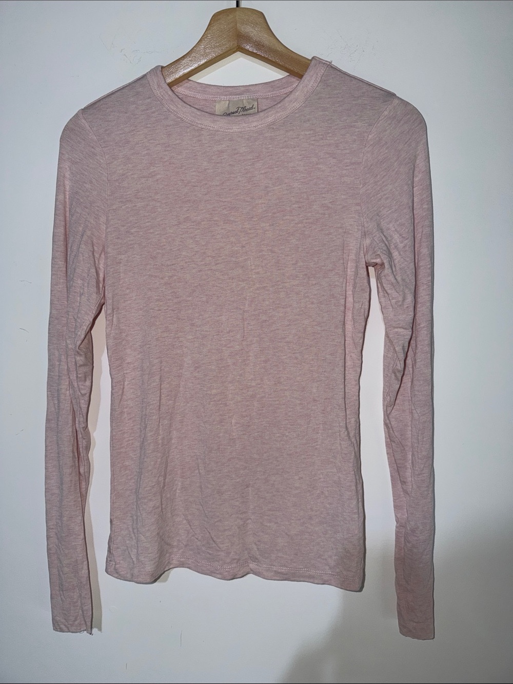 Universal Thread Light Pink Long Sleeve Crewneck Top - size medium